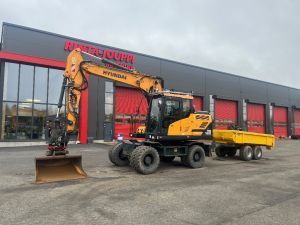 HYUNDAI HW 140 / Pyörittäjä, 3D, Kärry, Uudet renkaat, Wheeled excavators