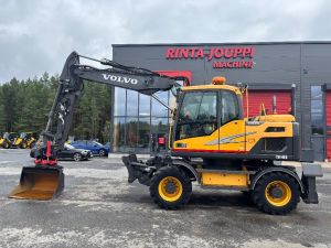 VOLVO EW 140 D / Huippu varusteet!, Hjulburna grävmaskiner