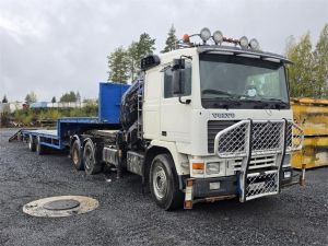 VOLVO FH12, PM Group Nosturi, PPV-Lavetti, Trucks with crane, 2-axle
