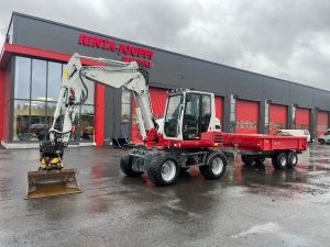 Takeuchi TB 295 W / Engcon, Kärry, Paljon työlaiteita!, Pyöräkaivukoneet
