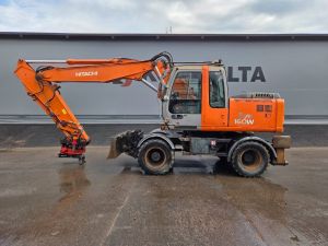 HITACHI ZX160 W PYÖRITTÄJÄLLÄ, Hjulburna grävmaskiner