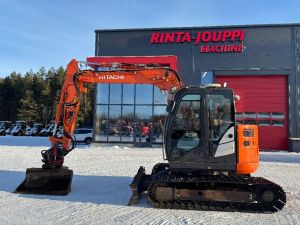 HITACHI ZX 85 / Pyörittäjä, Kauha, Rasvari, Uusi alakerta!, Midigrävmaskiner 7t - 12t