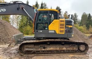 Volvo ECR 355 E / Pyörittäjä, Leica 3D, Tulossa!