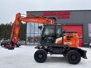 Hitachi ZX 155 W-7 / Rototilt, Rasvari, Lämmitin, StageV, Pyöräkaivukoneet