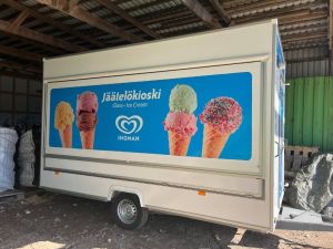 [OTHER] Jäätelökioski taukovaunu, Lätta släpvagnar