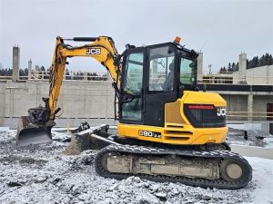 JCB 90Z-2, Rototilt, Luiskakauha, rasvari