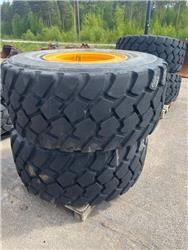 MICHELIN Volvo pyöräkuormaaja renkaat + vanteet 650/65 R25, Extrautrustning