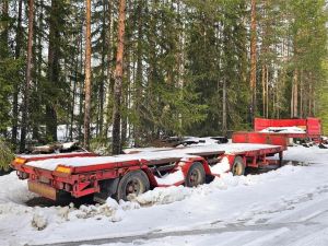 NÄRKO Jatkettava Metsäkonelavetti 3-aks., Chassiet