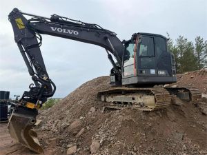 Volvo ECR145EL, Engcon, kauha, Rasvari, Eberspächer