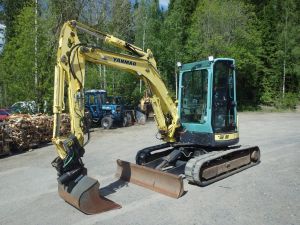 YANMAR Vio 50 U pyörittäjällä, Minigrävare < 7t