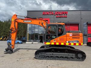 Doosan DX 160 LC / Kallistaja, 3 kauhaa, Uudet ketjut!