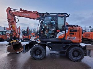 Hitachi ZX155W, Pyöräkaivukoneet