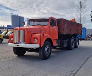 SCANIA 86 6X2, Rahtilava+Hiab, Demountable trucks, 2-axle