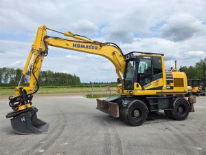 KOMATSU PW160-11, myös vuokralle, Hjulburna grävmaskiner