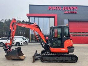 Kubota KX 057-4 / Rototilt, 3 kauhaa,Rasvari