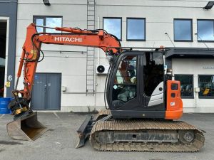 HITACHI ZX85US-5 800mm telat 6kpl työlaitteet mukaan, Midi excavators 7t - 12t