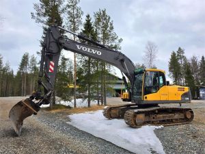 Volvo EC210CL, Webasto, Kallistuva liitin, Kauha