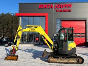 Yanmar Vio 55 / Pyörittäjä, Kauha, Rasvari, Uudet telat