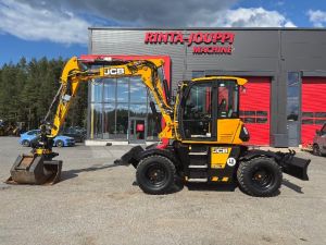 JCB 110 W Hydradig / Engcon, 2 kauhaa, Rasvari