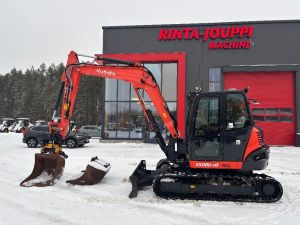 KUBOTA KX 080-4 / Engcon, Novatron 3D, 2 kauhaa, Ym!