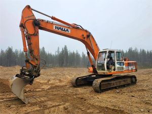 HALLA HE280LC, Kuokkakauha, Гусеничные экскаваторы