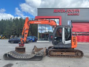 Hitachi ZX 85 US / Pyörittäjä, 2 kauhaa, 2 Telat, Ym!