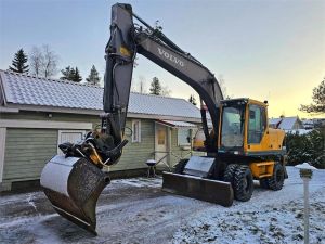VOLVO EW180B, Rasvari, Eberspächer, Engcon, Kauha, Hjulburna grävmaskiner