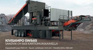 SANDVIK CH860i Terex 8203 seula kuljetin 5kpl