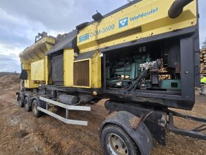 SIM OCM-3500 Wahlquist hidaskäyntinen murskain puulle, Krossar