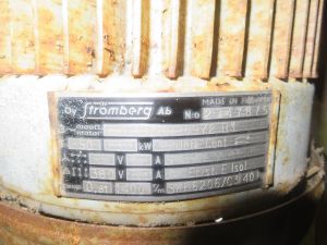 Strömberg Lavakuivurin puhallin, 3kW moottori