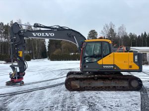 VOLVO EC180EL + 700MM TELAT + RASVARI + LÄMMITIN + INDEXATOR R6 PIHDILLÄ + NOVATRON 3D