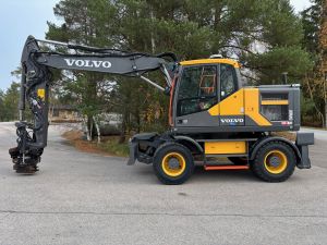 VOLVO EW160E + BSS + RASVARI + LÄMMITIN + PROBO TILTTI + PYÖRÄOHJAUS + LEICA 3D, Pyöräkaivukoneet