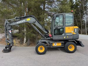 VOLVO EW60E + RASVARI + PROBO STEELWRIST PIHDILLÄ + PYÖRÄOHJAUS
